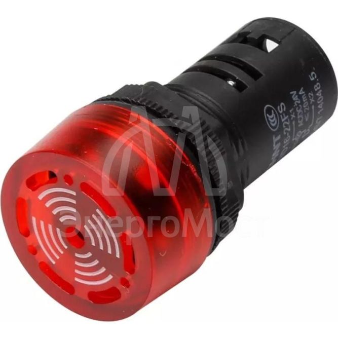 Сигнализатор звуковой ND16-22FS d22мм красн. LED AC/DC 24В (R) CHINT 593394