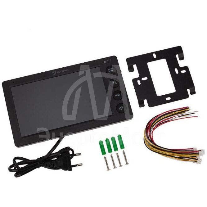 Монитор видеодомофона цветной 7дюйм формата AHD(1080P) с детектором движения функцией фото- и видеозаписи (модель AC-435) черн. Rexant 45-0435