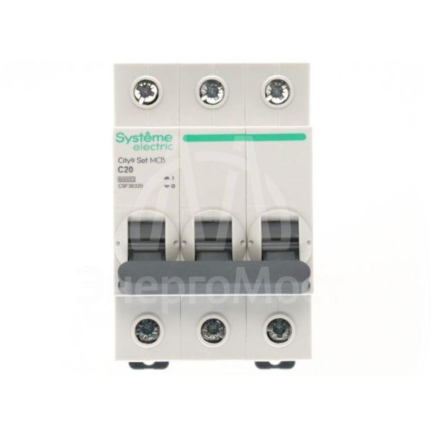 Выключатель автоматический 3п C 20А 6кА 400В City9 Set SE C9F36320