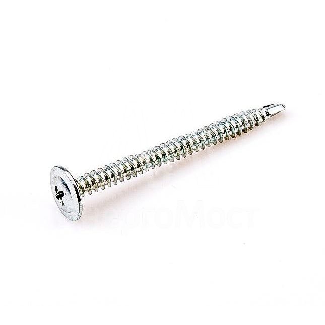 Саморез 4.2х25 металл-металл с прессшайбой сверло цинк (уп.1000шт) коробка СТРОЙМЕТИЗ ММ4225СЦ1