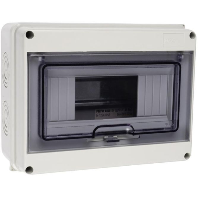 Бокс модульный накладной PDB/W 4008 GR (ЩРН-ПГ- 8) IP65 пластик. Pro JazzWay 5072060