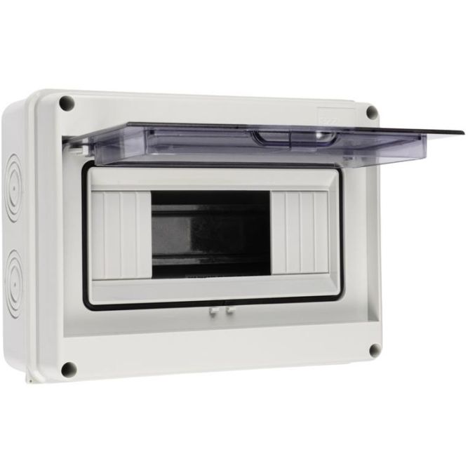 Бокс модульный накладной PDB/W 4008 GR (ЩРН-ПГ- 8) IP65 пластик. Pro JazzWay 5072060