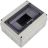 Бокс модульный накладной PDB/W 4008 GR (ЩРН-ПГ- 8) IP65 пластик. Pro JazzWay 5072060