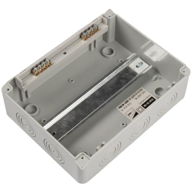 Бокс модульный накладной PDB/W 4008 GR (ЩРН-ПГ- 8) IP65 пластик. Pro JazzWay 5072060