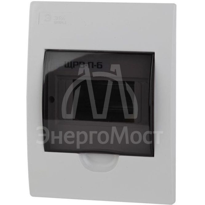 Бокс ЩРВ-П-6 мод. встраив. пластик IP41 SIMPLE NO-box_simple-plastic_6_flush ЭРА Б0041510