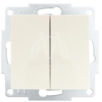 Механизм выключателя 2-кл. СП VESNA кремов. LEZARD 742-0388-101