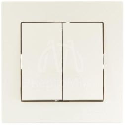 Механизм выключателя 2-кл. СП VESNA кремов. LEZARD 742-0388-101