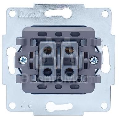 Механизм выключателя 2-кл. СП VESNA кремов. LEZARD 742-0388-101