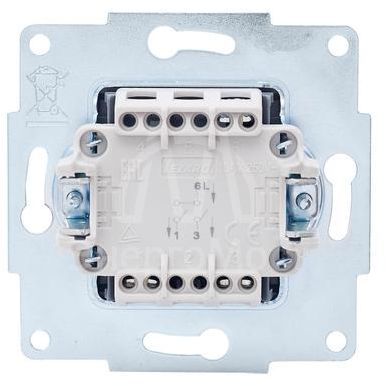 Механизм выключателя 2-кл. СП VESNA кремов. LEZARD 742-0388-101