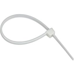 Хомут 2.5х100мм P6.6 самозатухающий бел. (уп.100шт) IEK UHH90-D025-100-100-K01