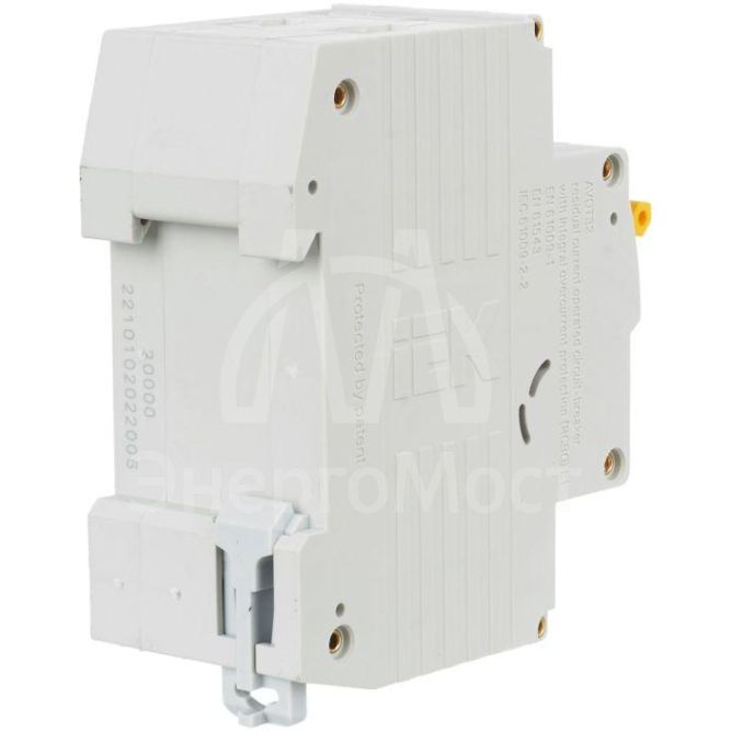 Выключатель автоматический дифференциального тока 2п (1P+N) C 6А 30мА тип A 6кА АВДТ-32 IEK MAD22-5-006-C-30