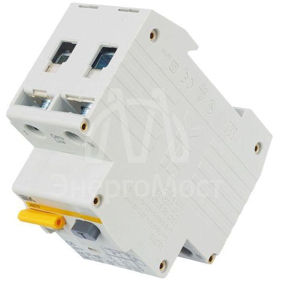 Выключатель автоматический дифференциального тока 2п (1P+N) C 6А 30мА тип A 6кА АВДТ-32 IEK MAD22-5-006-C-30