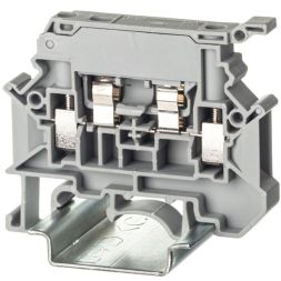 Клемма для предохранителя винтовой зажим 2 точки подключения 4кв.мм сер. DKC TUR-4-HESI