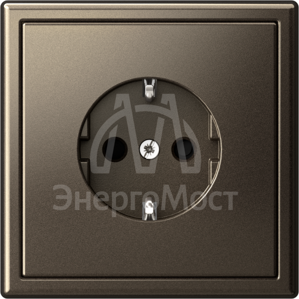 Розетка ArtGallery 16А с заземл. со шторками быстрозажим. клем. механизм мокко SE GAL000645S