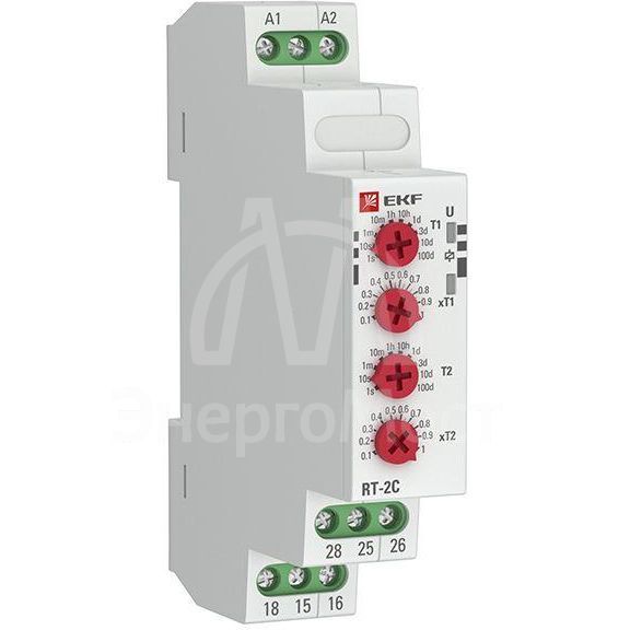 Реле времени RT-2C (2 регулир. порога вр. 2 исп. конт.) EKF rt-2c