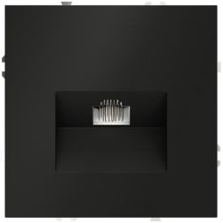 Розетка компьютерная 1-м СП S70 RJ45 кат.6 механизм черн. матов. Voltum VLS060108