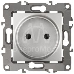 Механизм розетки 1-м СП Эра12 12-2105-03 16А IP20 16AX 250В 2P алюм. Эра Б0018256
