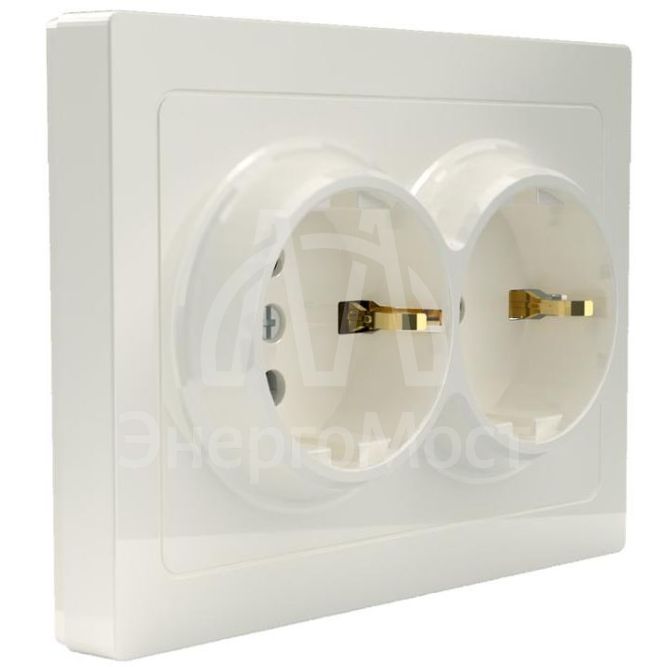 Розетка 2-м СП Pixel 16А IP20 с заземл. защ. шторки в сборе беж. TOKOV ELECTRIC TKE-PX-R2FZSF-C02