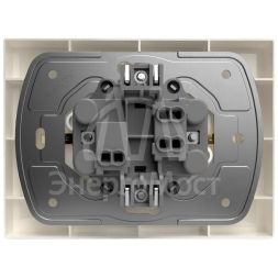 Розетка 2-м СП Pixel 16А IP20 с заземл. защ. шторки в сборе беж. TOKOV ELECTRIC TKE-PX-R2FZSF-C02