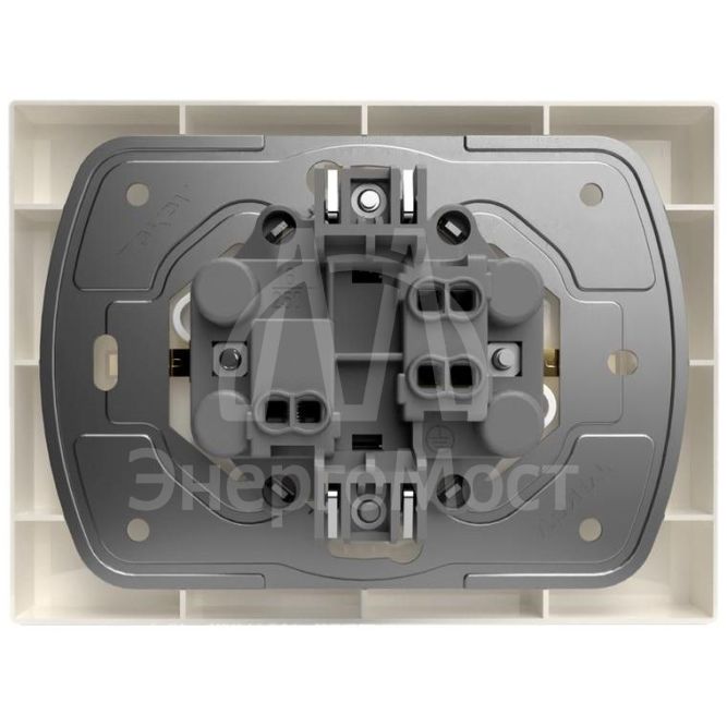 Розетка 2-м СП Pixel 16А IP20 с заземл. защ. шторки в сборе беж. TOKOV ELECTRIC TKE-PX-R2FZSF-C02