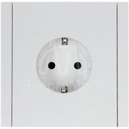Розетка СП FORTE&PIANO FP216 16А с заземл. без защ. шторок винт. крепл. бел. IEK FP-R11-16-K01