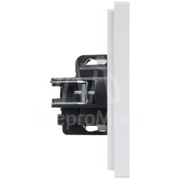 Розетка СП FORTE&PIANO FP216 16А с заземл. без защ. шторок винт. крепл. бел. IEK FP-R11-16-K01