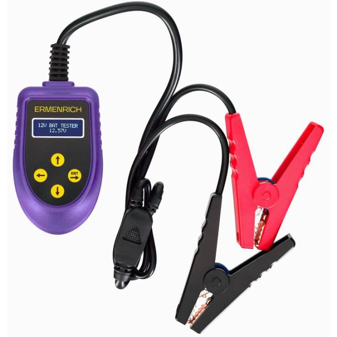 Тестер аккумуляторный Zing AL30 фиолет. Ermenrich 85690