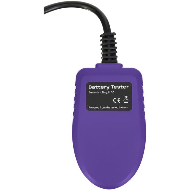 Тестер аккумуляторный Zing AL30 фиолет. Ermenrich 85690