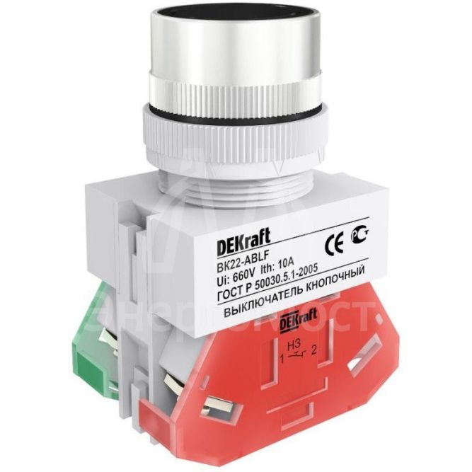 Кнопка ABLF-22 черн. ВК-22 SchE 25012DEK