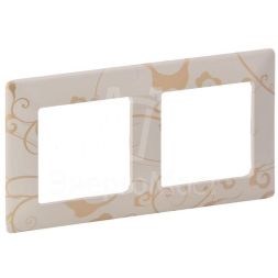 Рамка 2-м Valena Life универсальная ампир беж. Leg 754112
