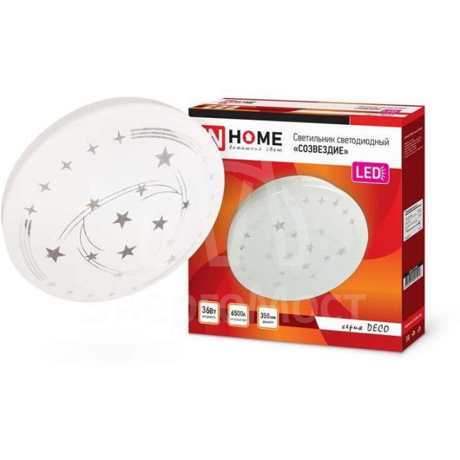 Светильник светодиодный DECO СОЗВЕЗДИЕ 36Вт 230В 6500К 2340лм 350мм IN HOME 4690612025018