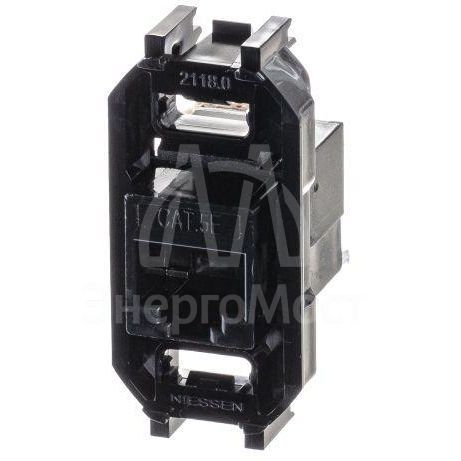 Разъем телекоммуникац. 8 конт. 5 кат. UTP тип RJ45 ABB 2CLA201850A1001