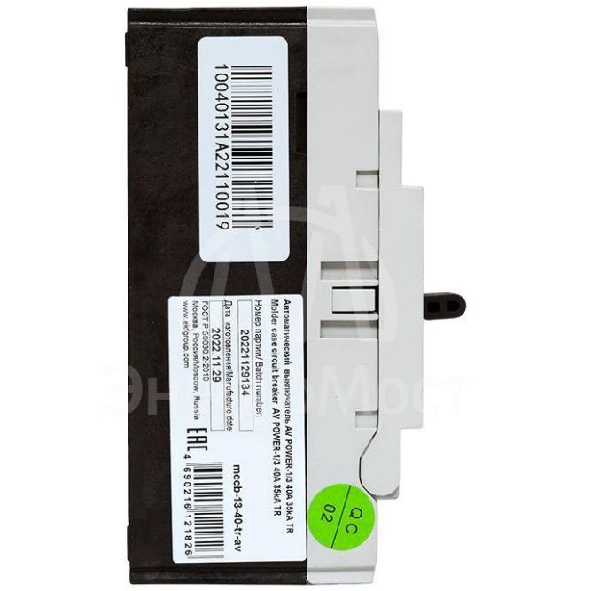 Выключатель автоматический 3п 40А 35кА AV POWER-1/3 TR AVERES EKF mccb-13-40-TR-av