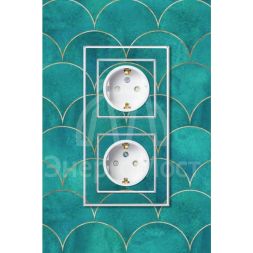 Механизм розетки 1-м СП AtlasDesign Art 16А IP20 с заземл. защ. шторки бел. SchE ATN200145