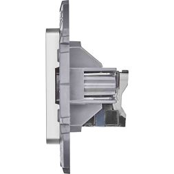 Розетка информационная RJ45 Inspiria CAT.6 UTP алюм. Leg 673832