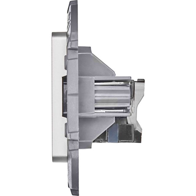 Розетка информационная RJ45 Inspiria CAT.6 UTP алюм. Leg 673832