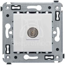 Розетка телевизионная одиночная TV СП Avanti "Белое облако" DKC 4400503