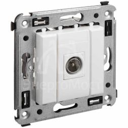 Розетка телевизионная одиночная TV СП Avanti "Белое облако" DKC 4400503