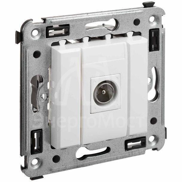 Розетка телевизионная одиночная TV СП Avanti &amp;quot;Белое облако&amp;quot; DKC 4400503