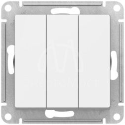 Выключатель 3-кл. AtlasDesign сх.1+1+1 10АХ механизм лотос SE ATN001331