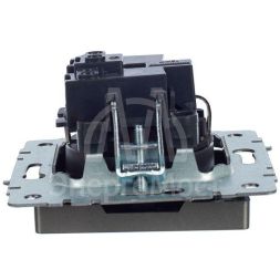 Розетка 1-м СП BRITE РС14-1-0-БрС 16А с заземл. защ. шторки сталь IEK BR-R14-16-K46