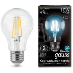 Лампа светодиодная Black Filament А60 E27 10Вт 4100К Gauss 102802210