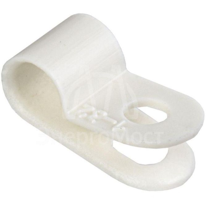 Скоба крепежная 5мм нейлон. бел. (уп.50шт) IEK USK11-05-050-K01