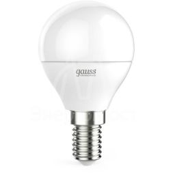 Лампа светодиодная Elementary Globe E14 8Вт 4100К Gauss 53128