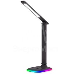 Светильник настольный UF-746 C02 LED 10Вт 3 уровня яркости ССТ RGB основание черн. Ultraflash 14477
