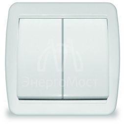 Выключатель 2-кл. ОП Клио 10А IP44 бел. UNIVersal К2223