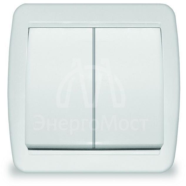 Выключатель 2-кл. ОП Клио 10А IP44 бел. UNIVersal К2223