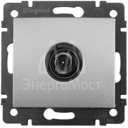 Розетка телевизионная проходная TV СП Valena 14дБ 2400МГц механизм алюм. Leg 770131