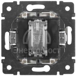 Розетка телевизионная проходная TV СП Valena 14дБ 2400МГц механизм алюм. Leg 770131