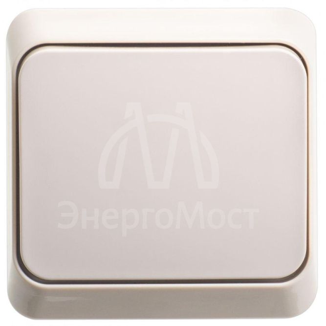 Выключатель 1-кл. ОП Этюд 10А IP20 крем. SchE BA10-001K